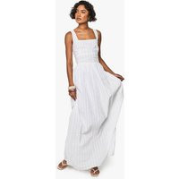 Womens Tall Stripe Seersucker Maxi Dress - White - 12 | boohoo (US & Canada)
