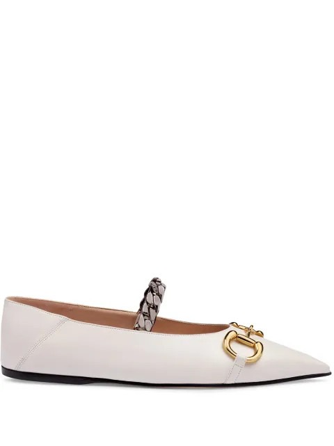 Gucci Horsebit Ballet Flats - Farfetch | Farfetch Global