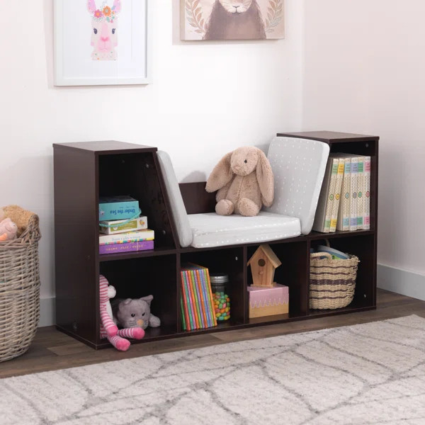 Kidkraft 23.5'' H X 40.13'' W Chip Resistant Kids Bookcase Reading Nook | Wayfair North America