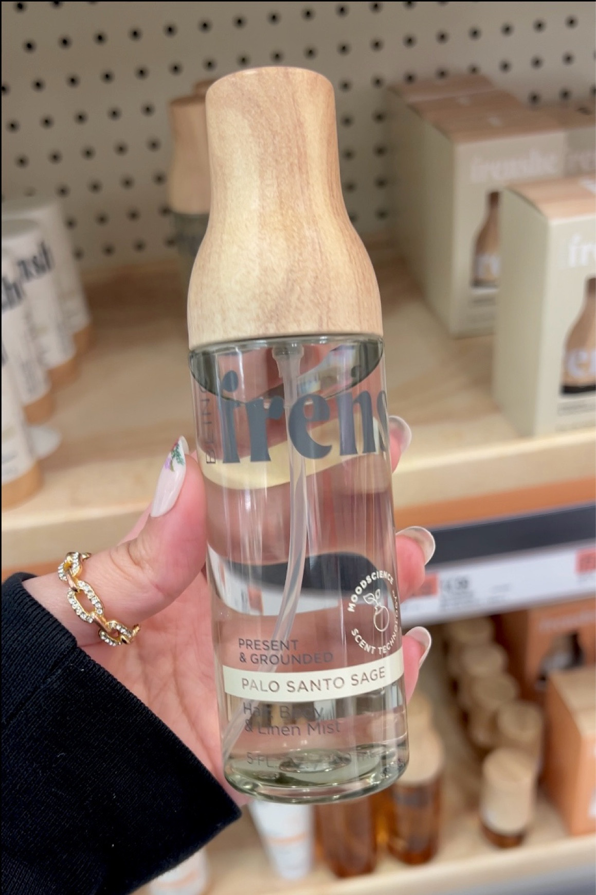 Being Frenshe Hair, Body and Linen Mist - Palo Santo Sage - 5 fl oz 
Target circle deal spend $25 get $5 gift card 

#LTKSaleAlert #LTKGiftGuide #LTKBeauty