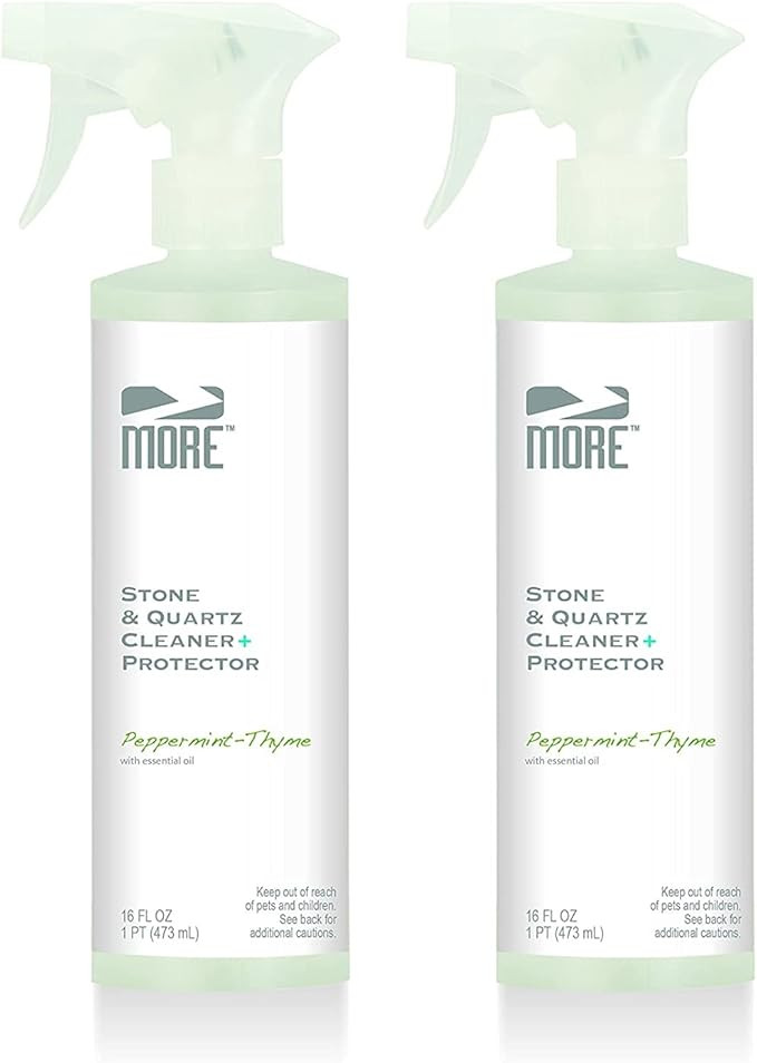 MORE Stone & Quartz Cleaner + Protector - Water Based Formula for Natural Stone and Quartz Surfac... | Amazon (US)