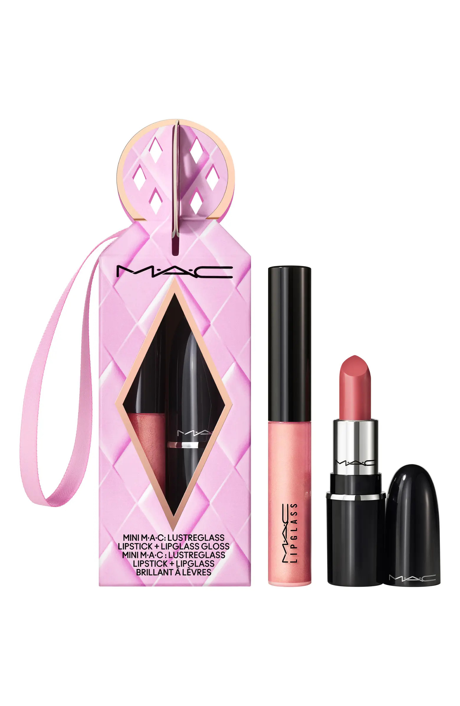 MAC Cosmetics Cosmic Kiss Mini Lip Gloss & Lipstick Gift Set $31 Value | Nordstrom | Nordstrom