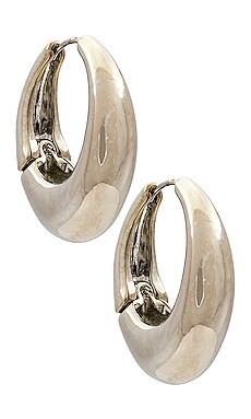 Everyday Hoop Earring in Silver | Revolve Clothing (Global)