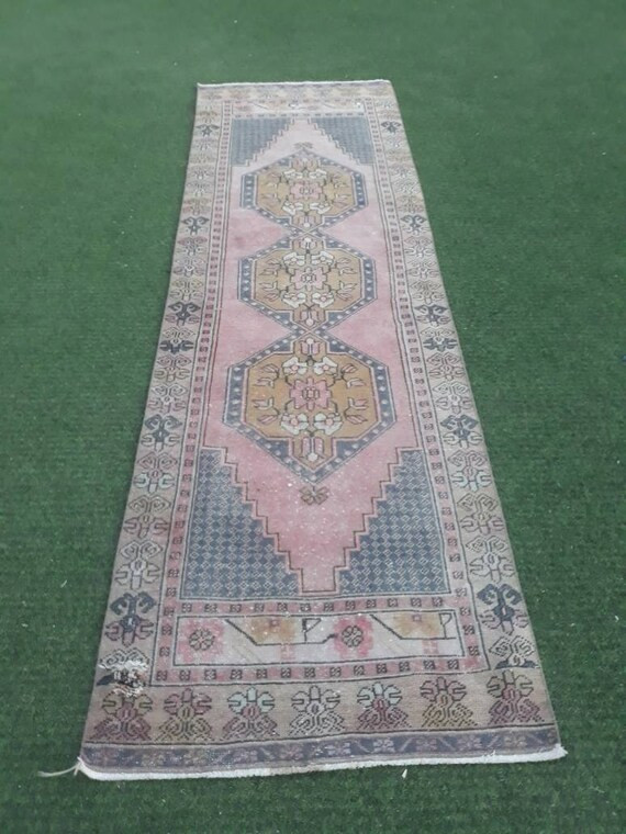 Kitchen Runner Rug, Oushak Runner Rug, 9.3x2.7ft FREE SHIPPING Turkish Runner Rug, Small Runner R... | Etsy (US)