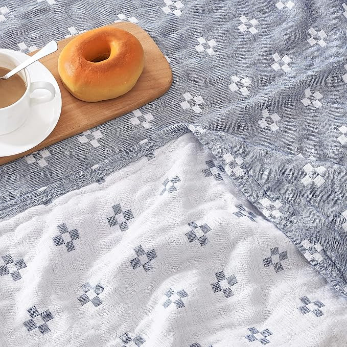 jinchan Blue Throw Blanket for Couch Boho Throw Blanket Cozy Blanket Cotton Winter Blanket Twin S... | Amazon (US)