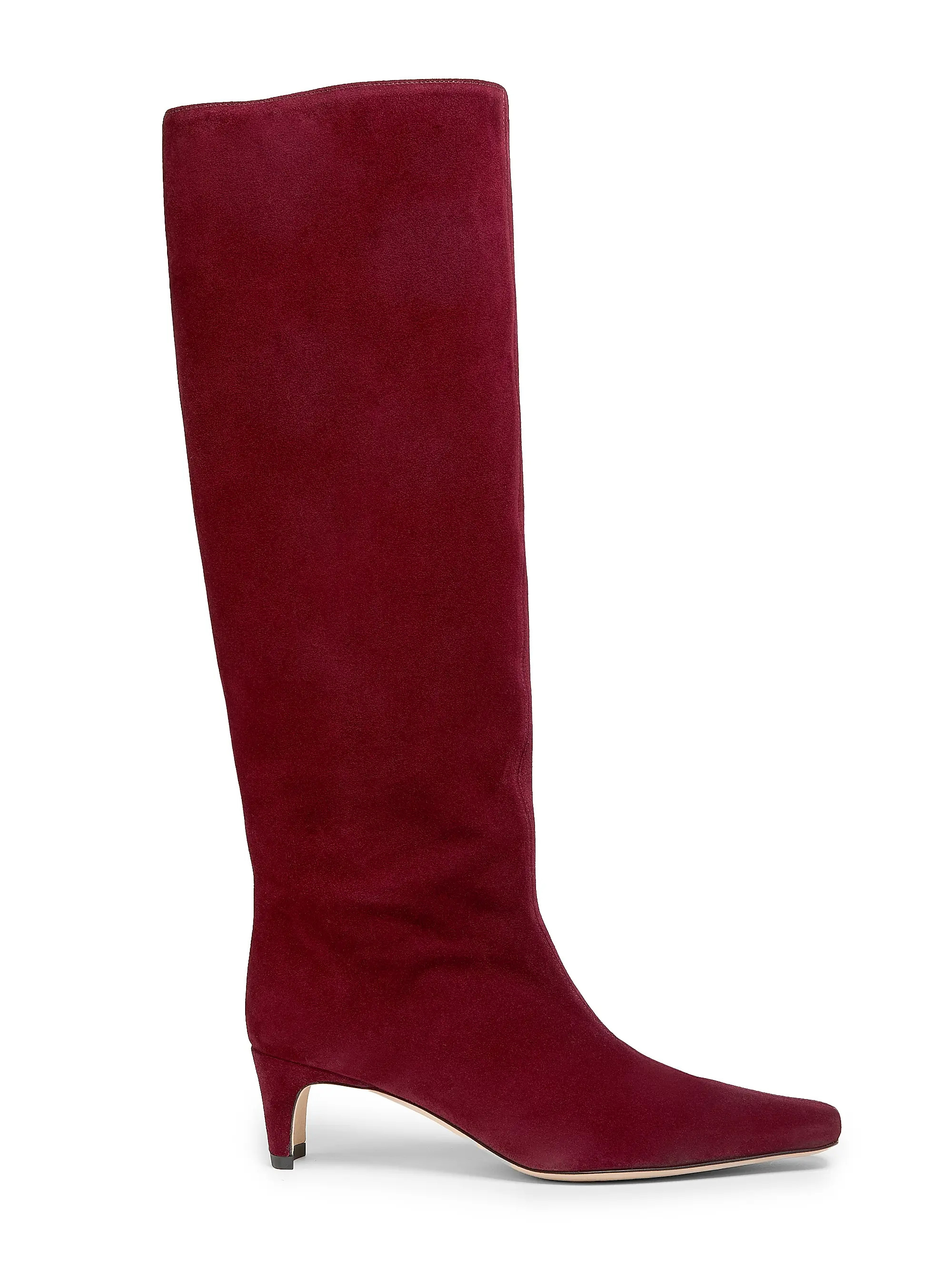 Staud Wally Suede Knee-High Boots | Saks Fifth Avenue | Saks Fifth Avenue