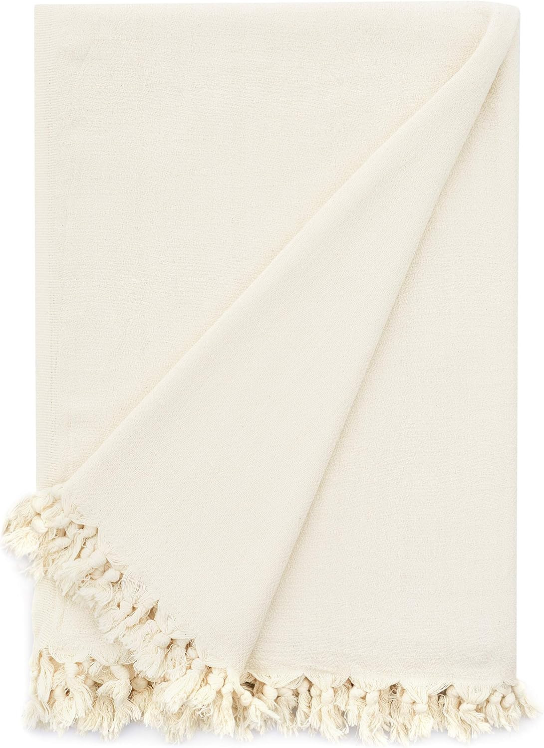 Bamboo Throw Blanket Ultra Soft Natural Premium for Couch Sofa Bed with Handmade Tassels - 90" L ... | Amazon (US)
