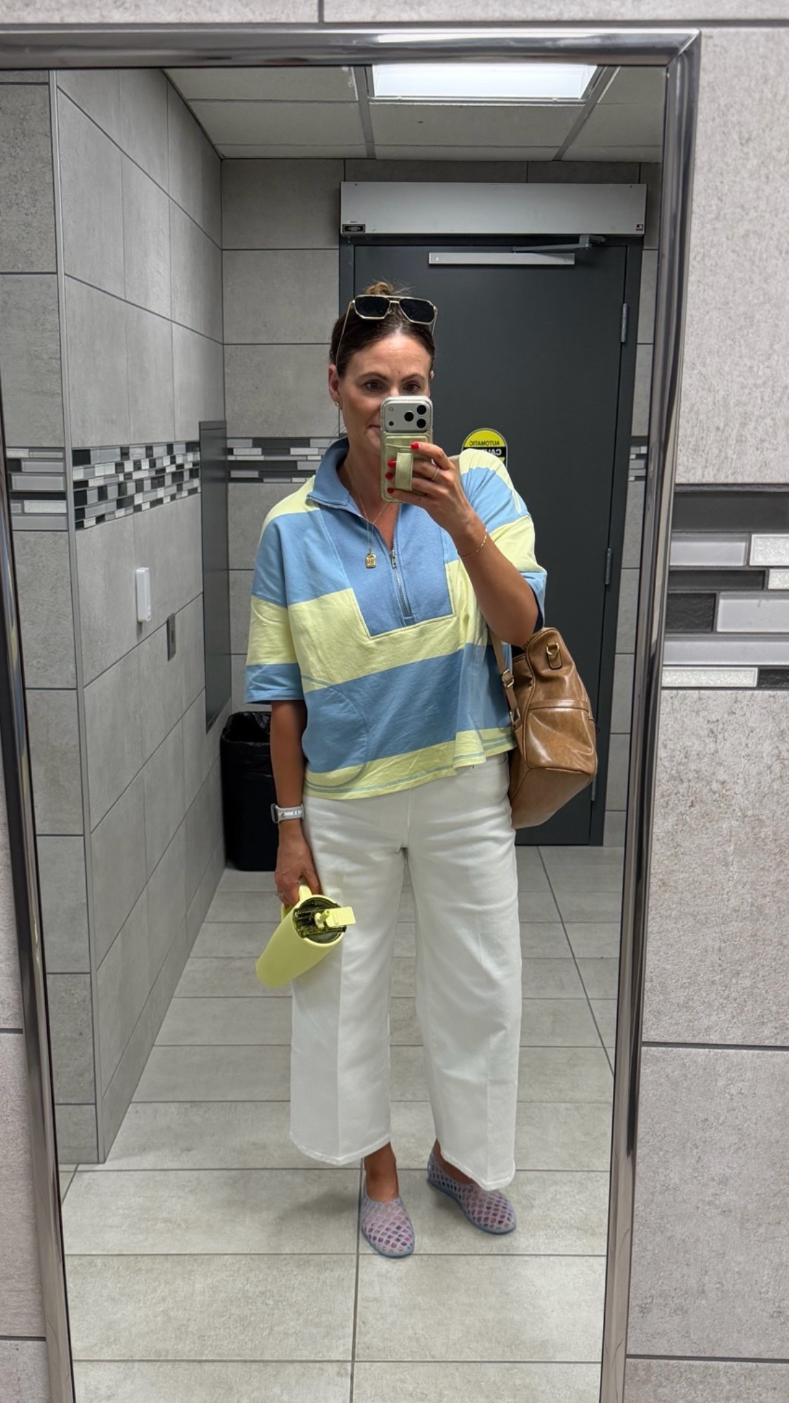 When your shoes and water bottle match your outfit 😉 Extending the wearability of this set by wearing it with crisp white jeans to work. Also, I’m so here for the jelly trend! These ones are so comfortable and only $20! I also have them in red for the 4th! ❤️

Also snag my sunnies for 10% off with SJHILLARY

Medium jeans, small in set, 8 in shoes (TTS is 7.5)

#LTKootd #LTKTall #LTKOver40