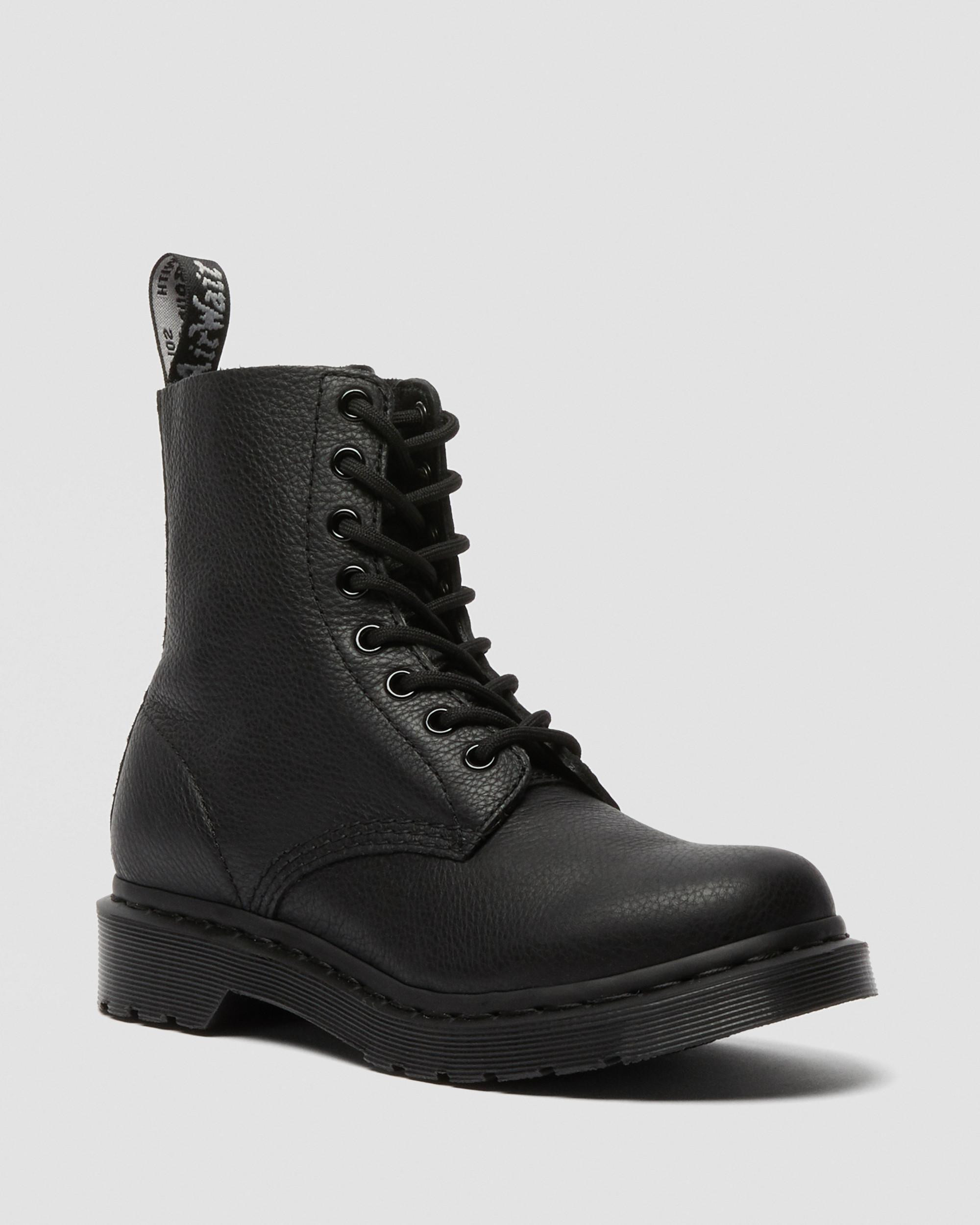 1460 Pascal Mono Lace Up Boots in Black | Dr. Martens | Dr Martens (UK)