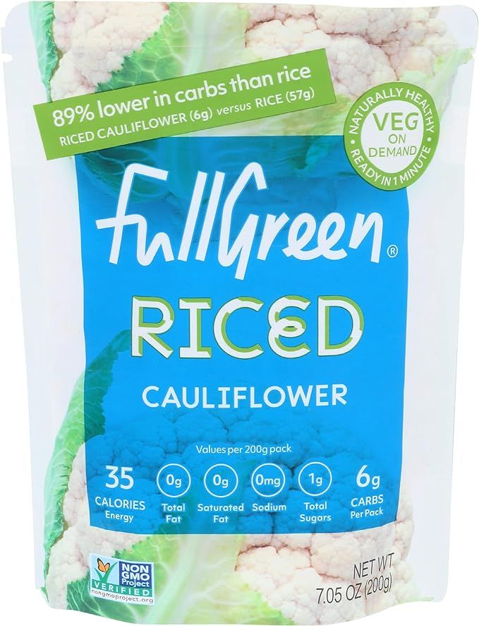 Full Green - Gluten Free Cauliflower Rice Original - 7.05 oz. | Amazon (UK)