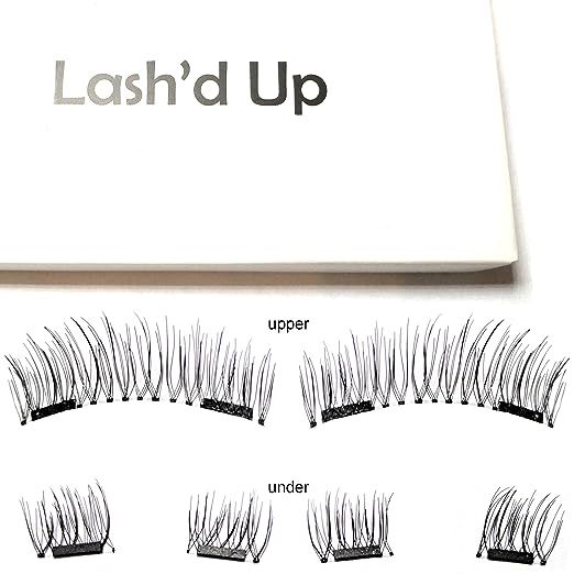 Lash'd Up Magnetic Eyelashes Full Eyes Natural Look Grade A+ Silk [No Glue] Child Cancer Partner ... | Amazon (US)