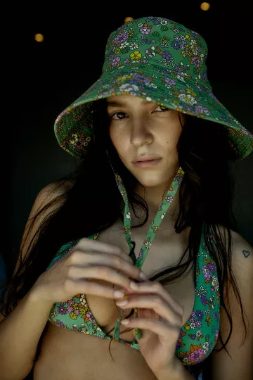 Piper Printed Wide Brim Bucket Hat | Urban Outfitters (US and RoW)