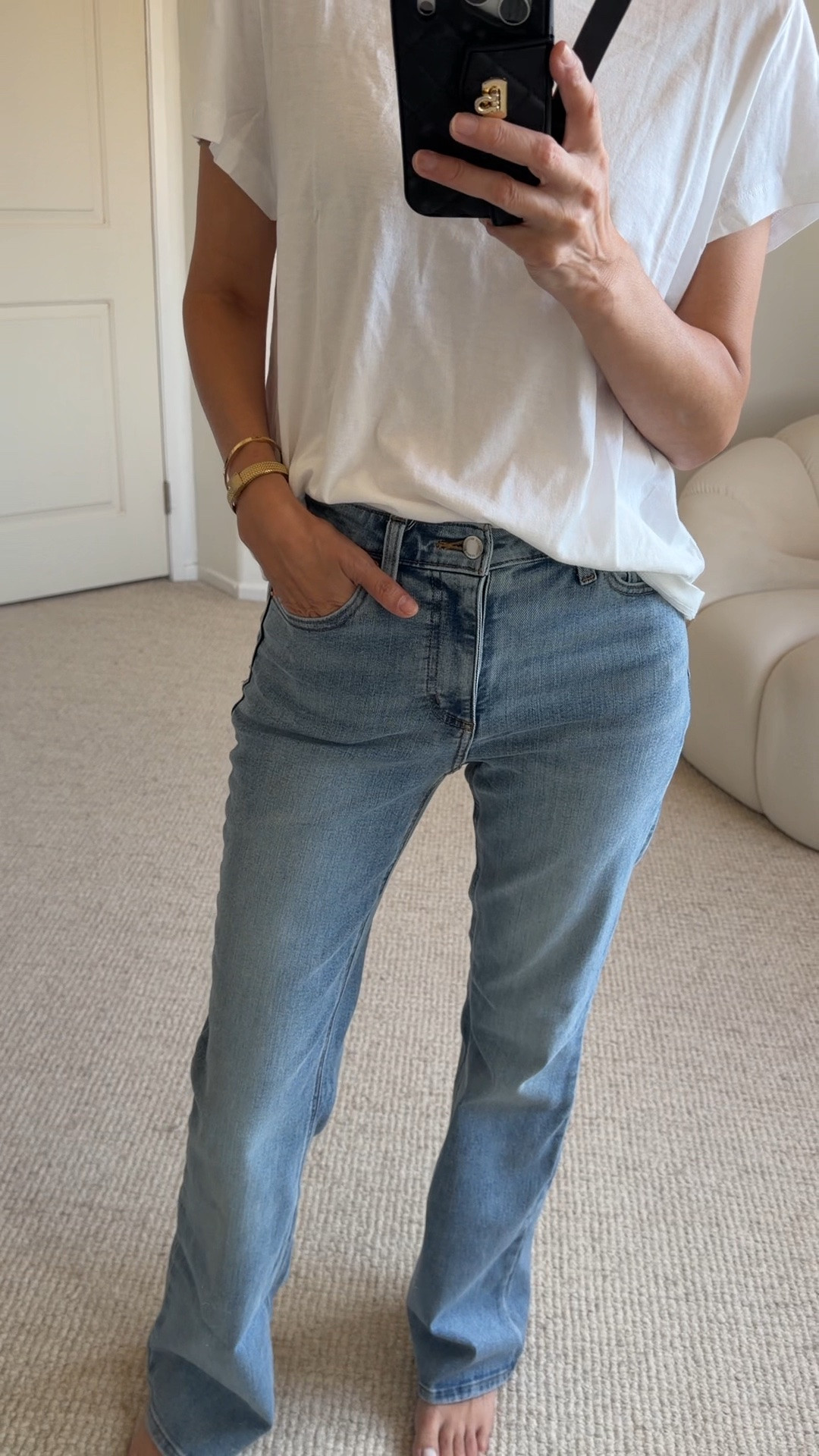 Target finds.
The Target viral Jeans are on sale under $20!!

➡️ These are the boot cut ones.

Run and secure your size. Regular, petite and plus available! 
These run true to size and have a lot of stretch.

➡️Wearing size 4 Regular

➡️ My Body dimensions 
Bra: 32C (81 cm)
Waist:26" (66 cm)
Hips: 38" (96.5 cm)
Height: 5'7" (170 cm)

Denim jeans, viral denim jeans, jeans , target jeans

#LTKootd #LTKU #LTKOver40