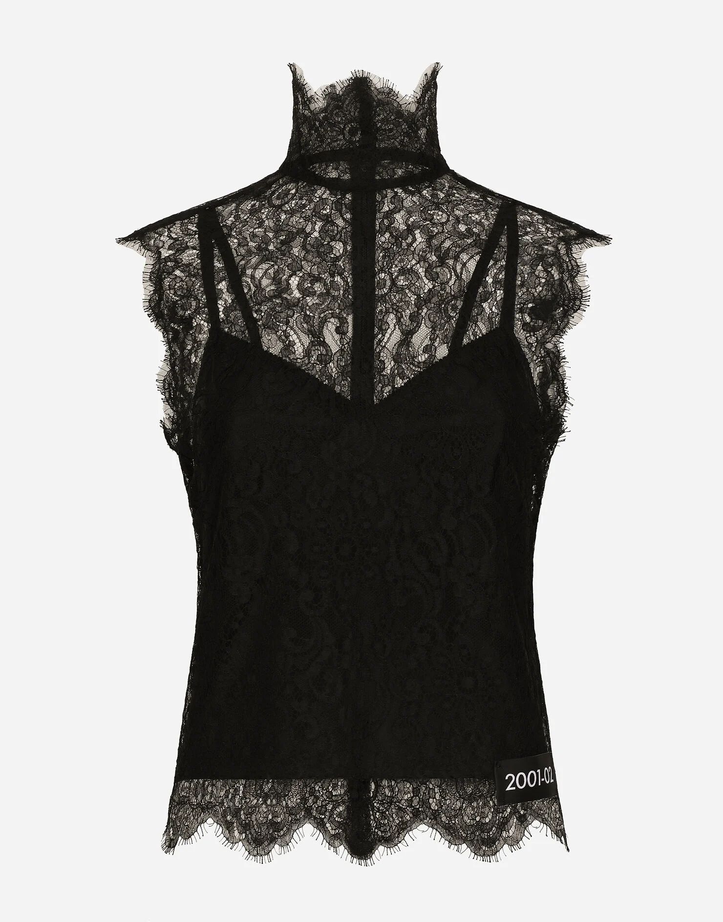 Sleeveless Chantilly lace top | Dolce & Gabbana - INT