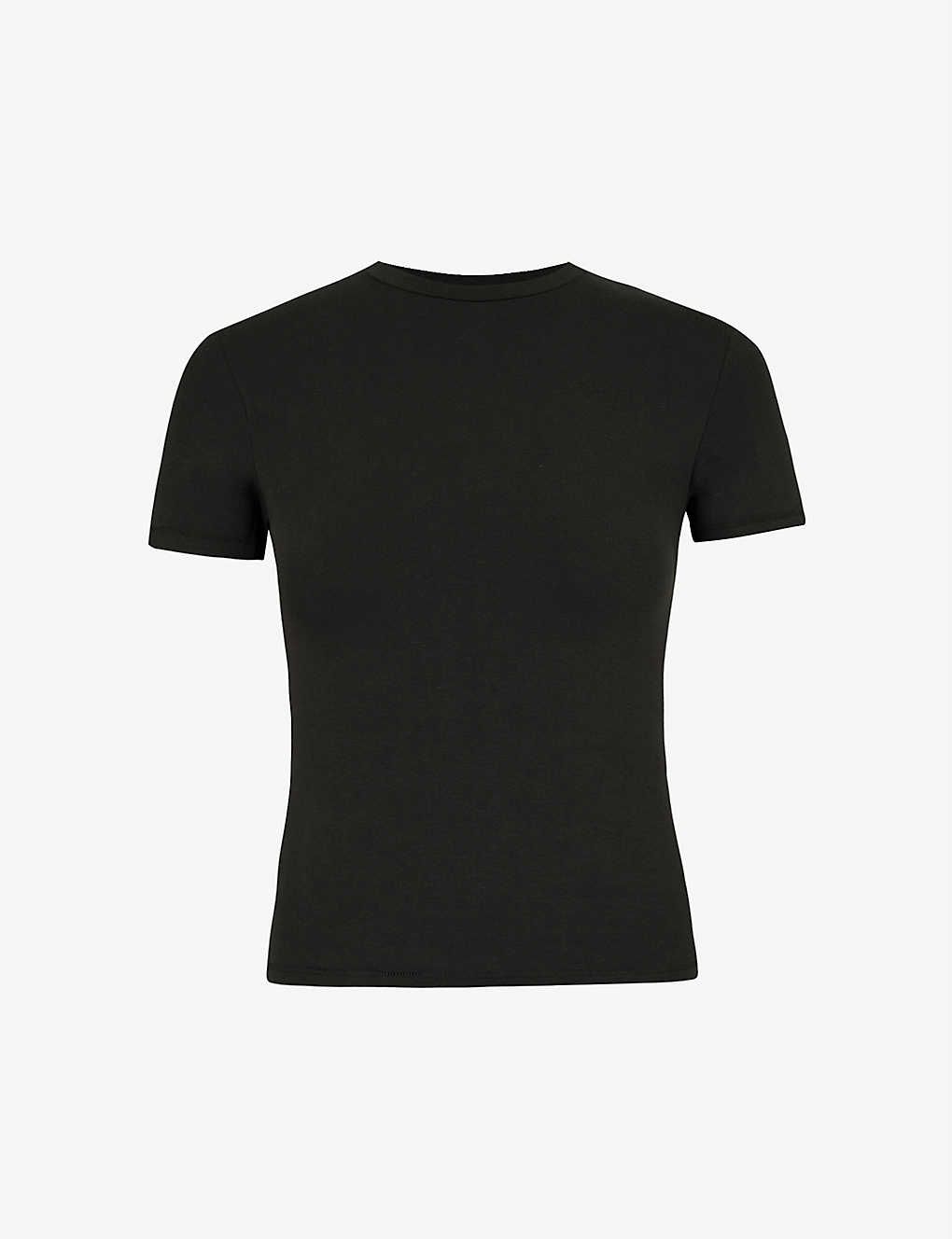 SKIMS Round-neck cotton-jersey T-shirt | Selfridges