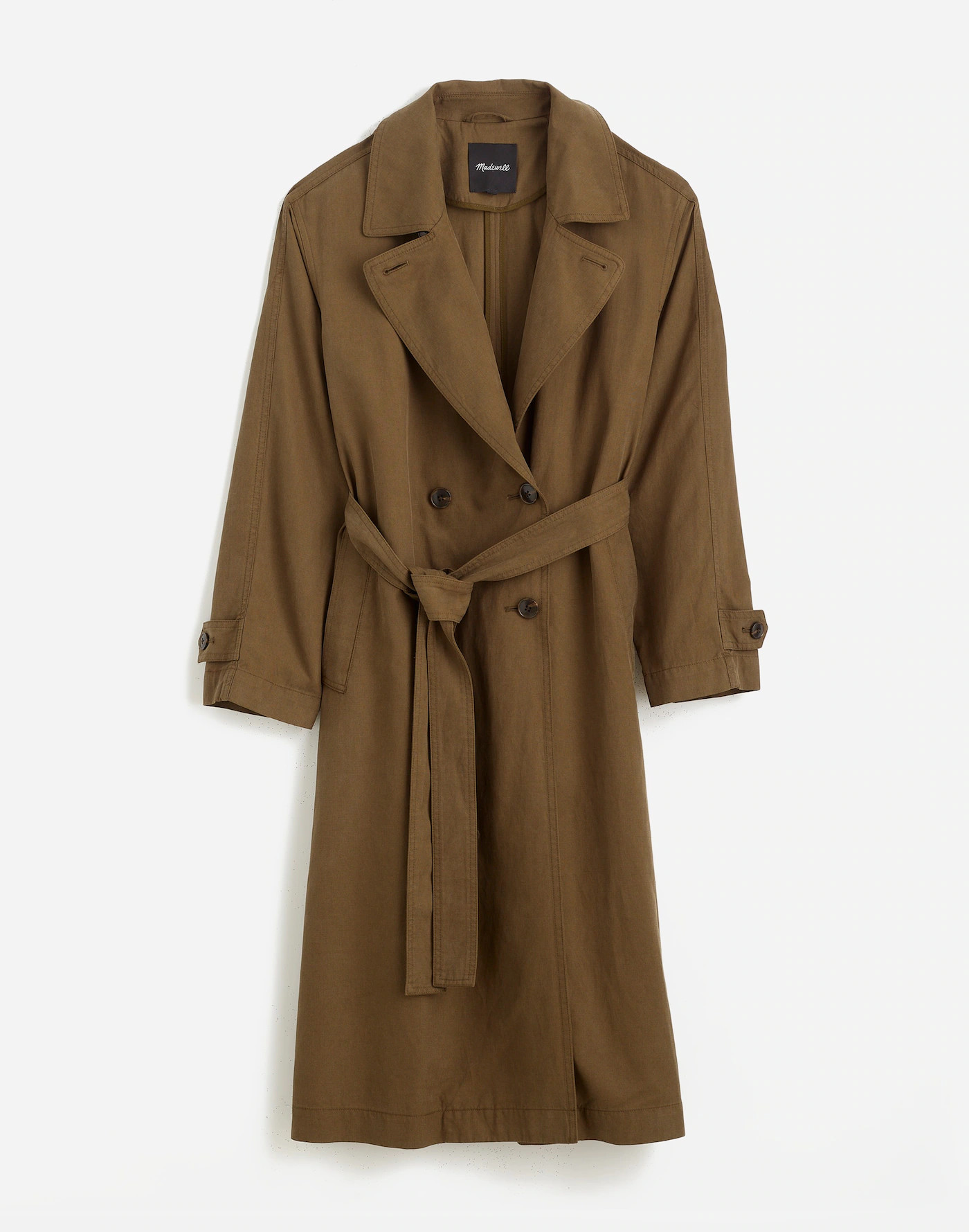 Belted Trench Coat in Drapey Twill | Madewell | Madewell
