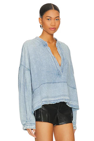 x We The Free Jude Denim Pullover In Vintage Indigo | Revolve Clothing (Global)