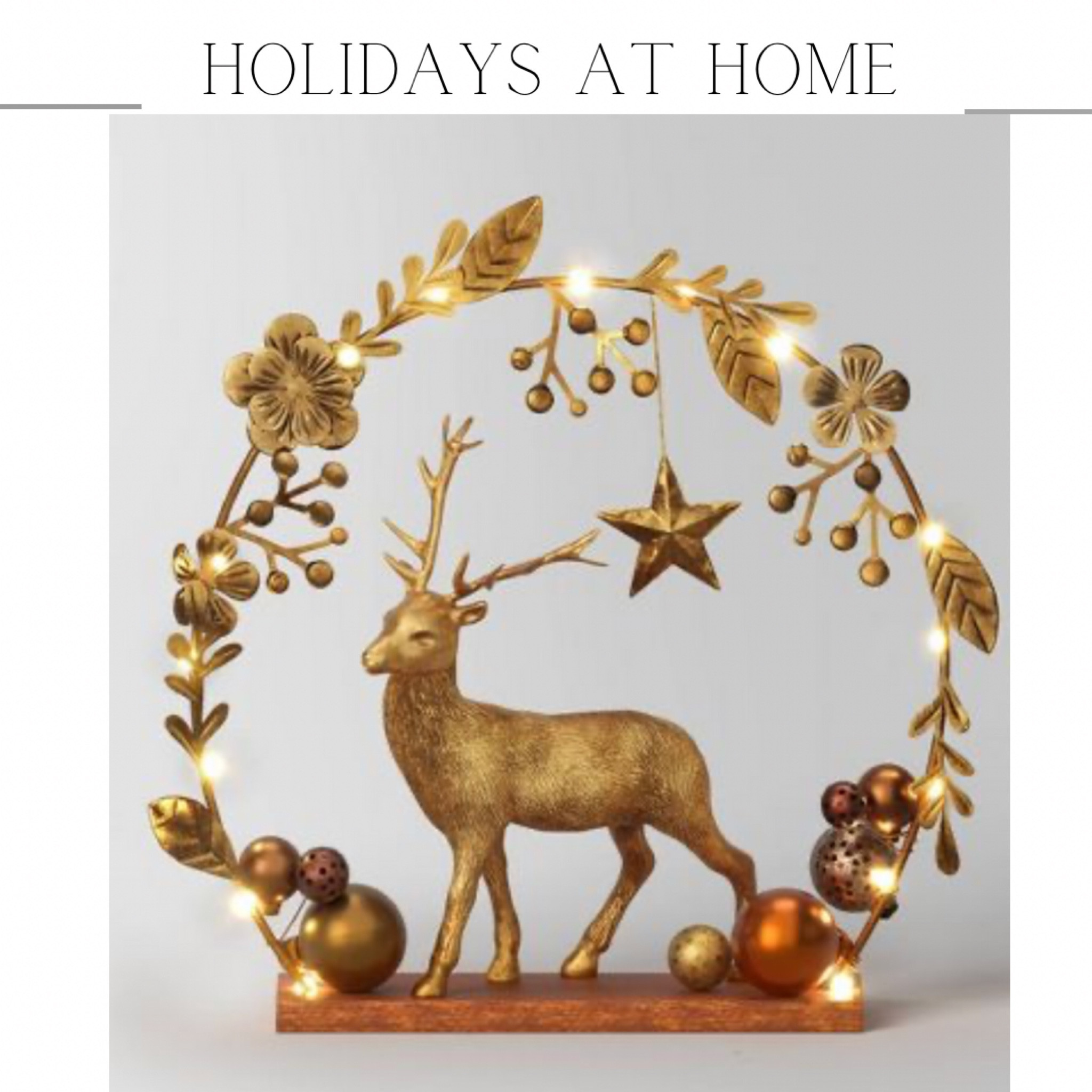 Indoor decor, christmas decor, reindeer, centerpiece, holidays, target 

#LTKover40 #LTKHoliday #LTKhome