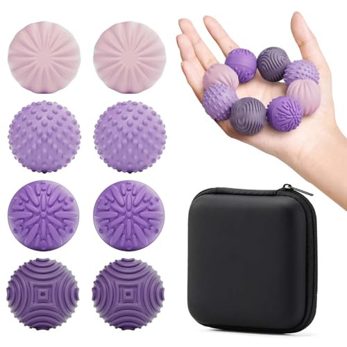 luckdoor Silicone Magnetic Balls Fidget Toys for Adults & Teens,8PCS Stress Relief Sensory Toys for Autism ADHD Anxiety,Fun Textures Gadgets,Office Desk Toy,Stocking Stuffers for Men Women Teen Gifts | Amazon (US)