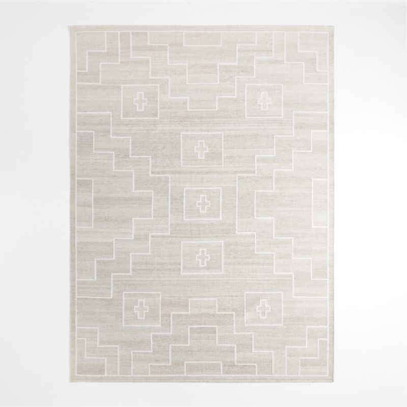 Cuzco Performance Handwoven Camel Ivory Area Rug 6'x9' | Crate & Barrel | Crate & Barrel