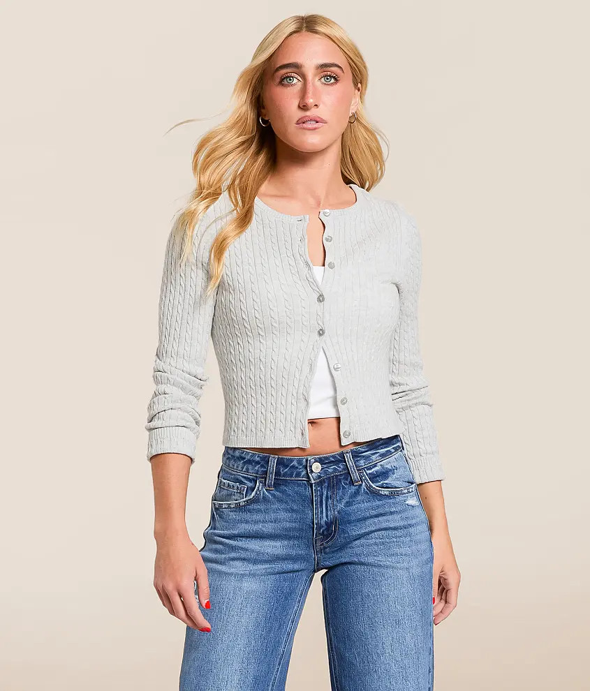 Cable Knit Cardigan Sweater | Buckle