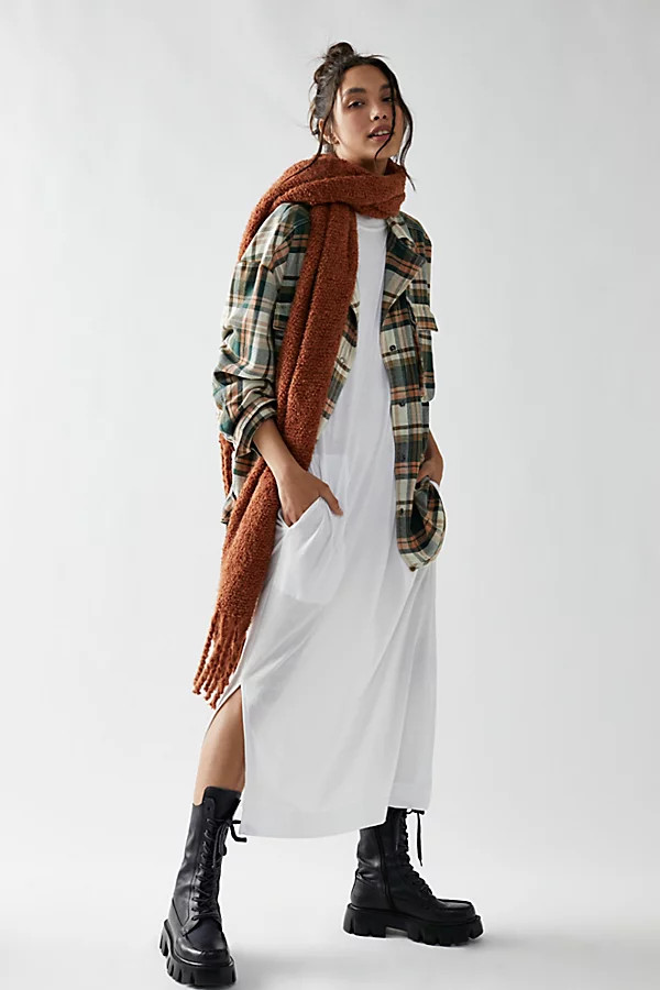 All Day Long Midi T-Shirt Dress by FP Beach at Free People, White, M | Free People (Global - UK&FR Excluded)