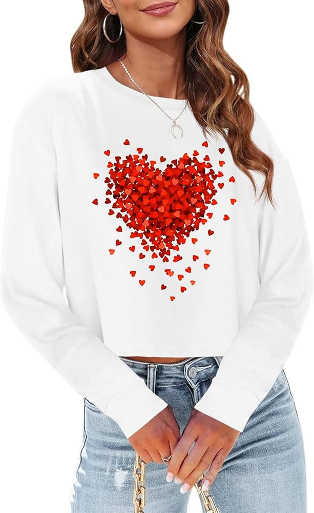 Tankaneo Womens Long Sleeve Crop Tops Loose Fit Fall Cropped Tshirt 2026 Crew Neck Casual Shirts | Amazon (US)