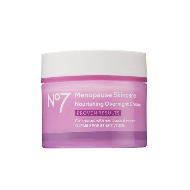 No7 Menopause Skincare Nourishing Overnight Cream - 1.69 fl oz | Target