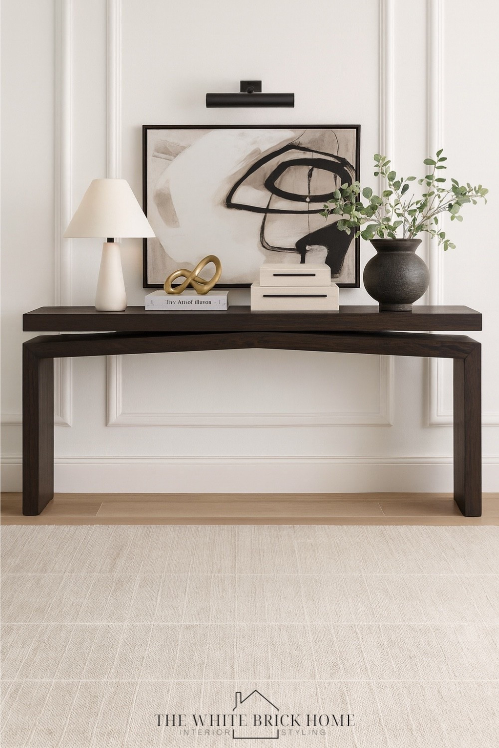 A sleek blend of sculptural form and modern traditional elegance, this console moment delivers effortless sophistication with layered neutrals. 

Entryway, console table, modern home, modern decor, entry way table console table, table lamp, wall art, decor boxes; faux greenery, home design, entry way, area rug, wall art, modern home decor, living room, living room decor, living room ideas, console table styling, black and white decor, Wayfair, crate and barrel, pottery barn, minted, Amazon 

#LTKHome #LTKFindsUnder100 #LTKdayinmylife