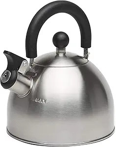 Primula Stewart Whistling Stovetop Tea Kettle Food Grade Stainless Steel, Hot Water Fast to Boil,... | Amazon (US)