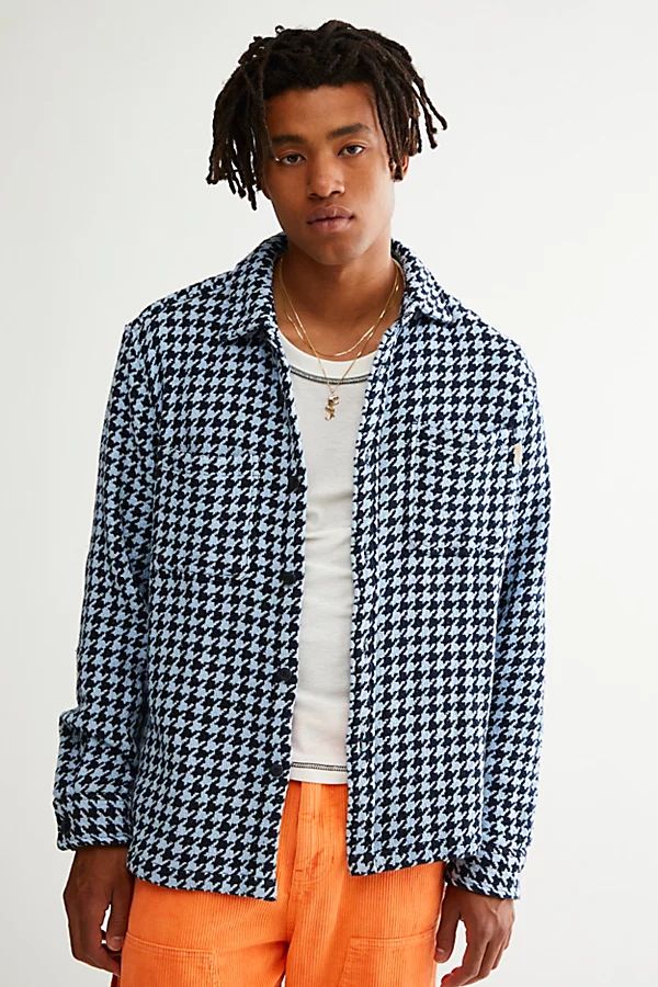 UO Exploded Houndstooth Shirt | Urban Outfitters (US and RoW)