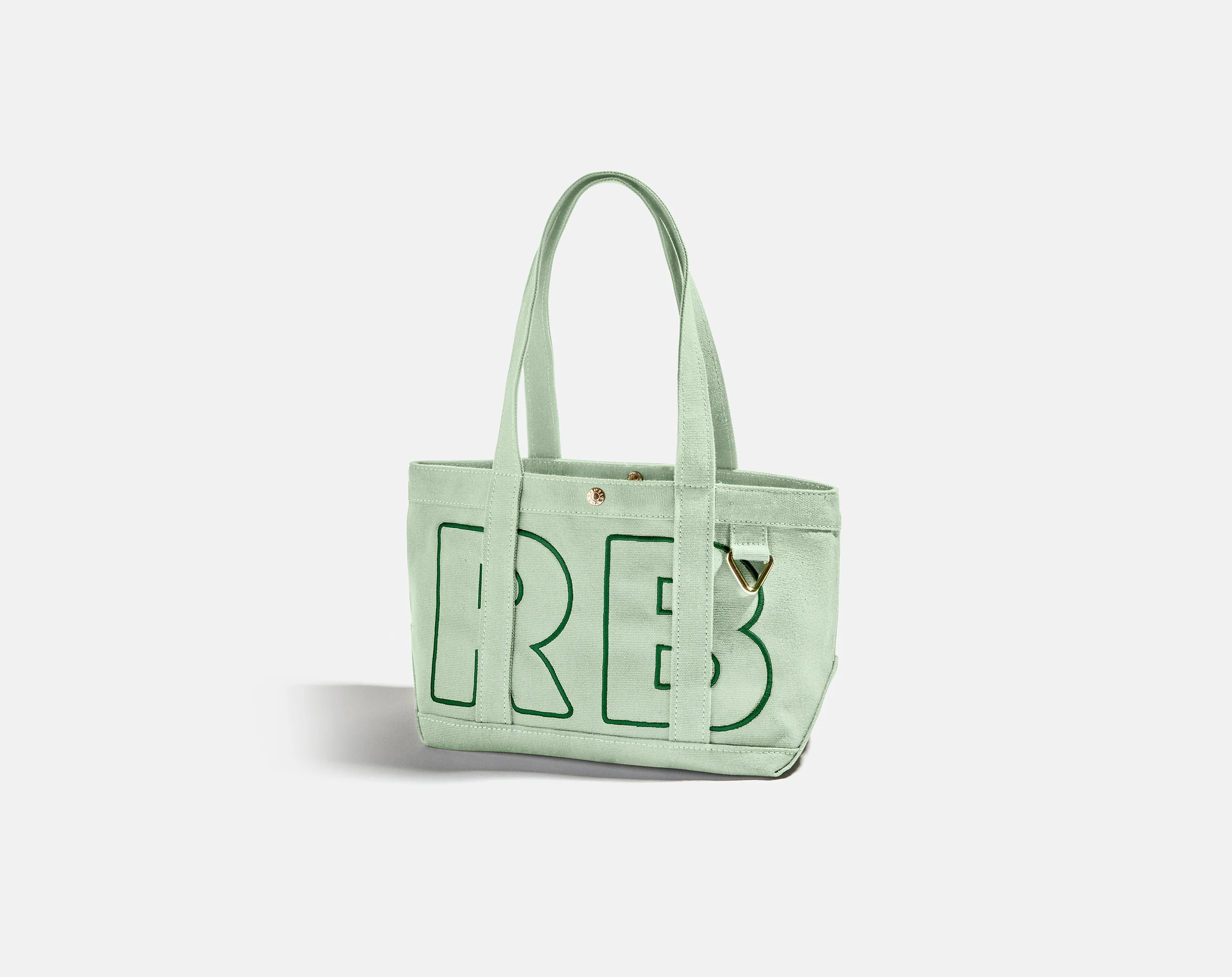 Solid Custom Alpha Tote - Pistachio Green | BaubleBar
