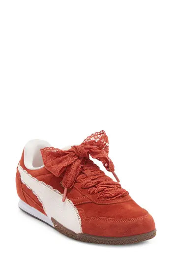 PUMA Bella Donna Romantic Sneaker in Bordeaux Red/Jasmine /Gold at Nordstrom Rack, Size 6.5 | Nordstrom Rack