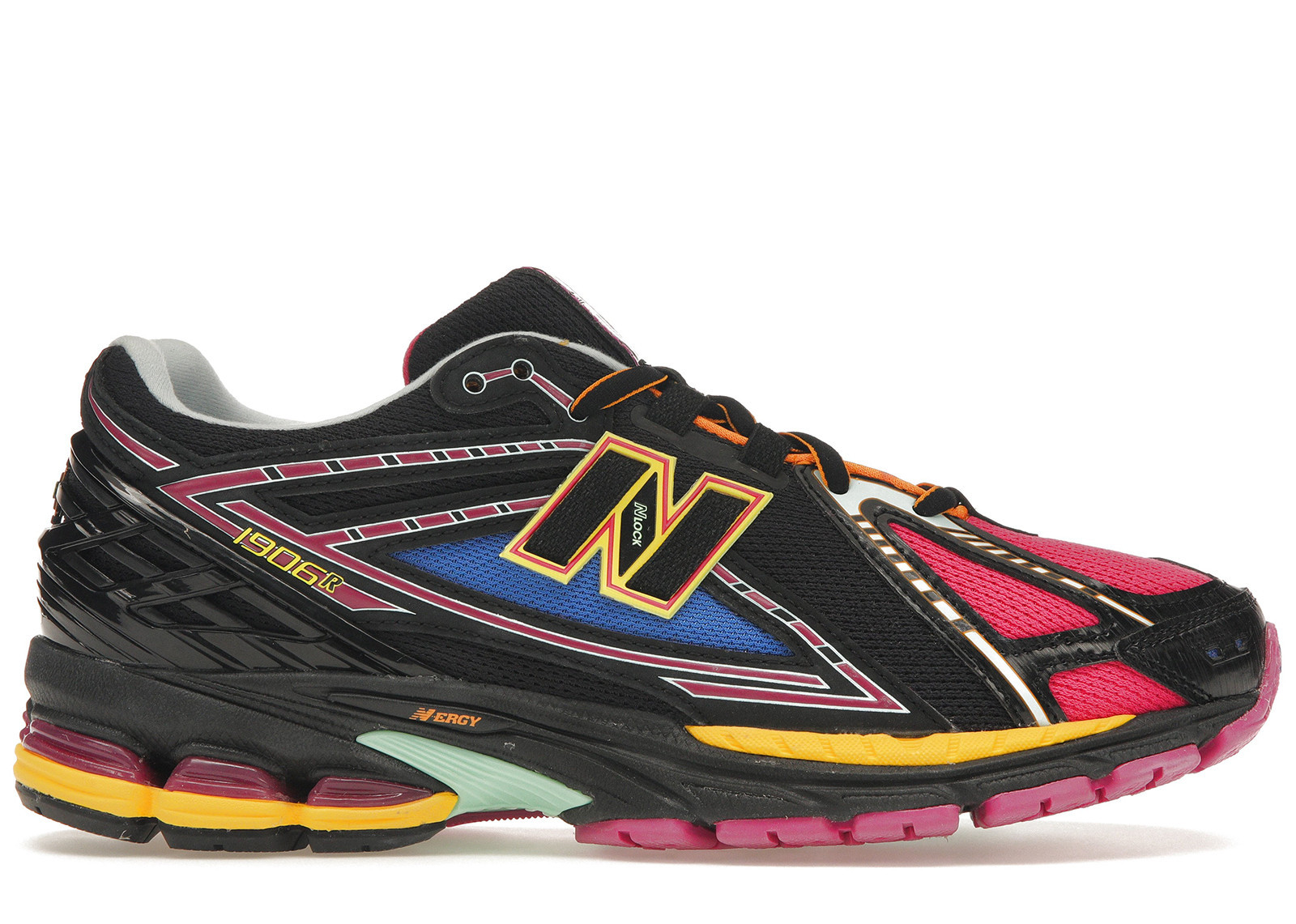 Men's New Balance 1906R Neon Nights Sneakers in Black/Pink/Yellow | StockX