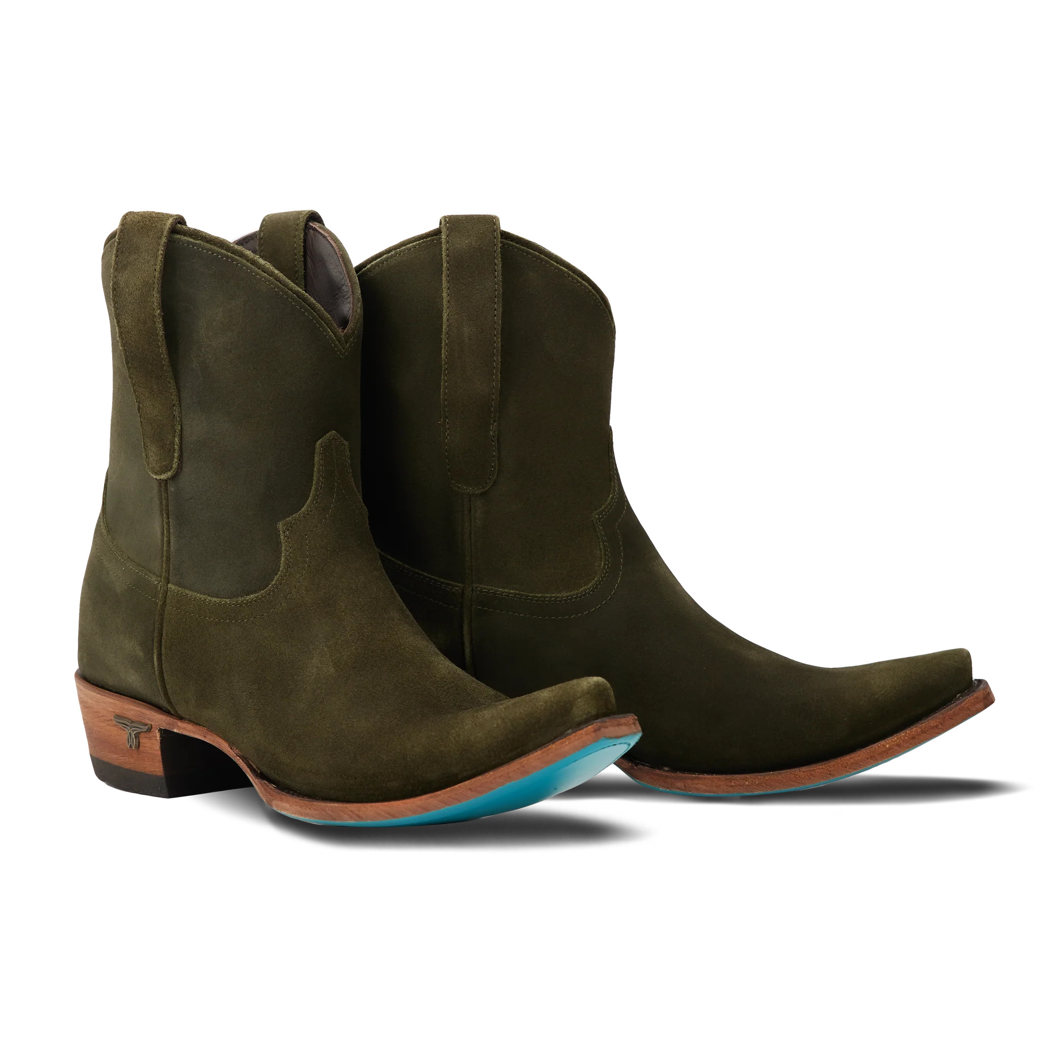 Emma Jane Bootie - Olive Suede | Lane Boots