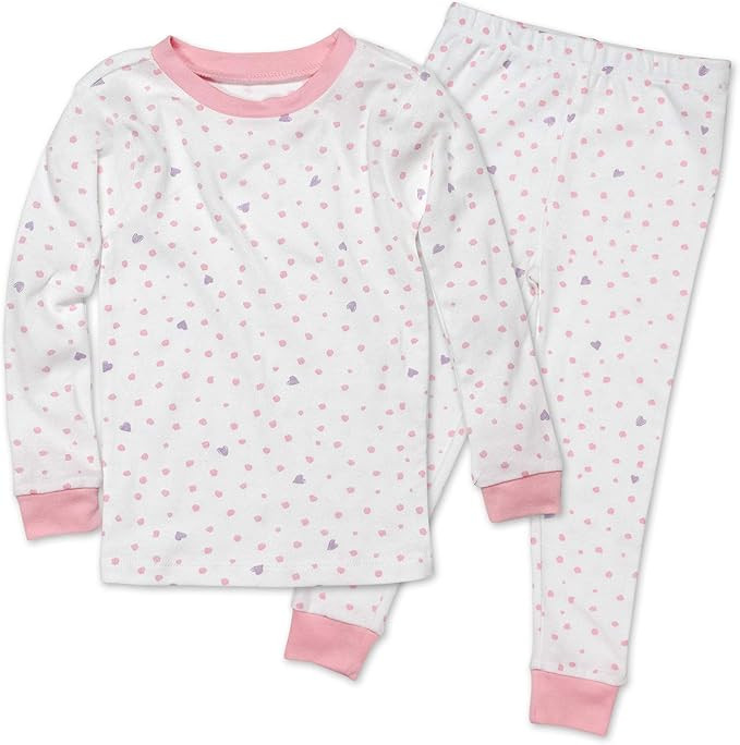 HonestBaby baby-girls 2-piece Pajamas Sleepwear Pjs 100% Organic Cotton for Baby, Toddler, Kids, ... | Amazon (US)