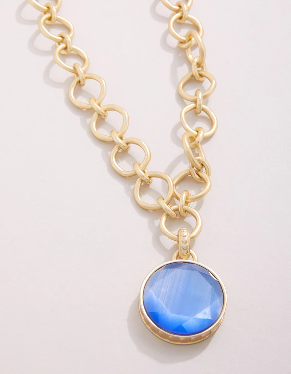 Naia Chunky Necklace 20" Optic Blue | Spartina 449