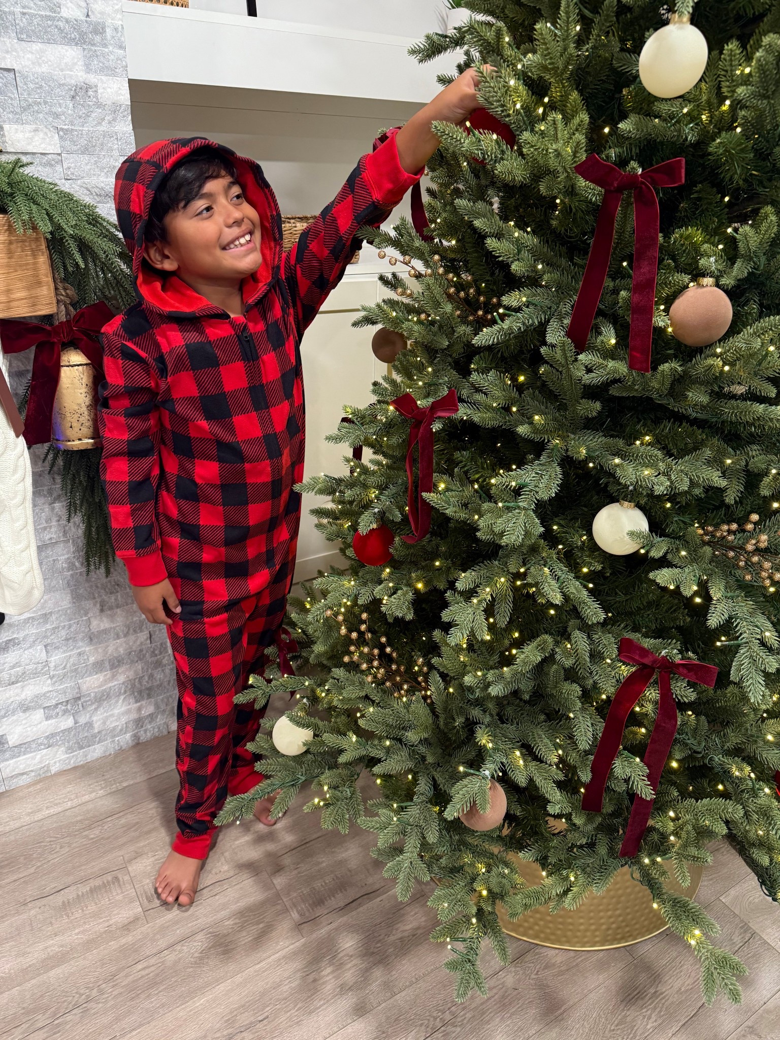 It’s Christmas Pajama Season 🥰
This Old Navy Onesie is so cozy and comfy. Size up! He’s wearing a 10-12, he’s normally a size 8 (M). 
Height 52 in
Weight: 67lb

#LTKmomlife #LTKKids #LTKHoliday