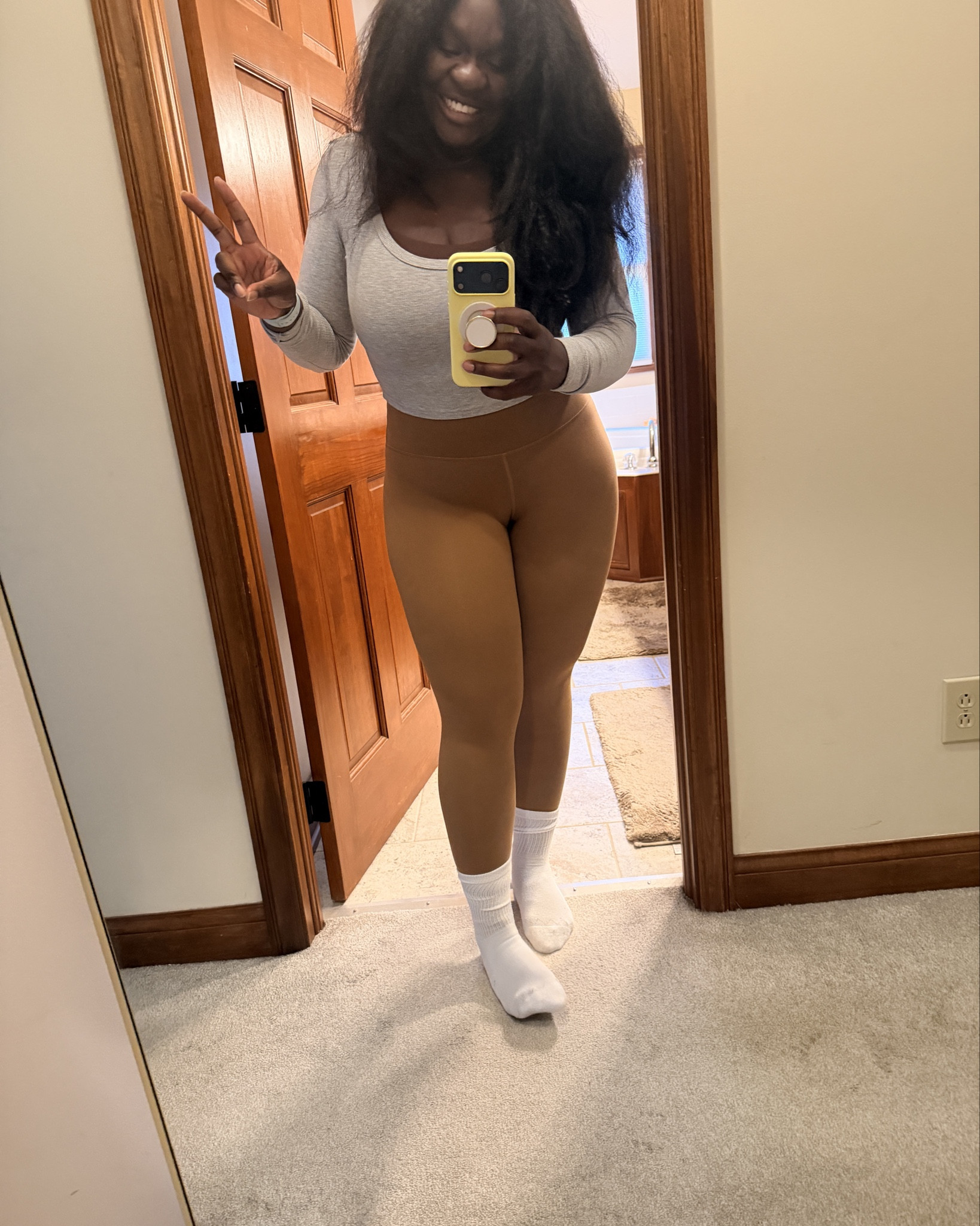Just lounging. 

Size medium in leggings and a large in crop top! 

#LTKMidsize #LTKFindsUnder50 #LTKSaleAlert