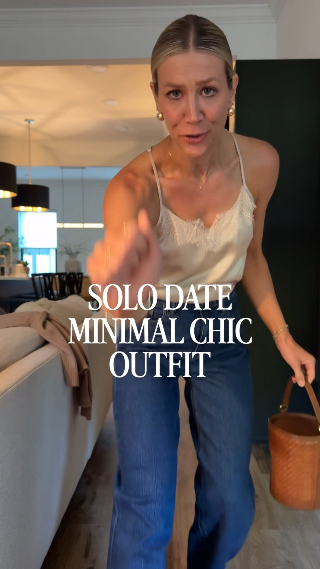 Wearing 26 jeans, XS silk cami, heels tts

#LTKootd #LTKOver40 #LTKSeasonal