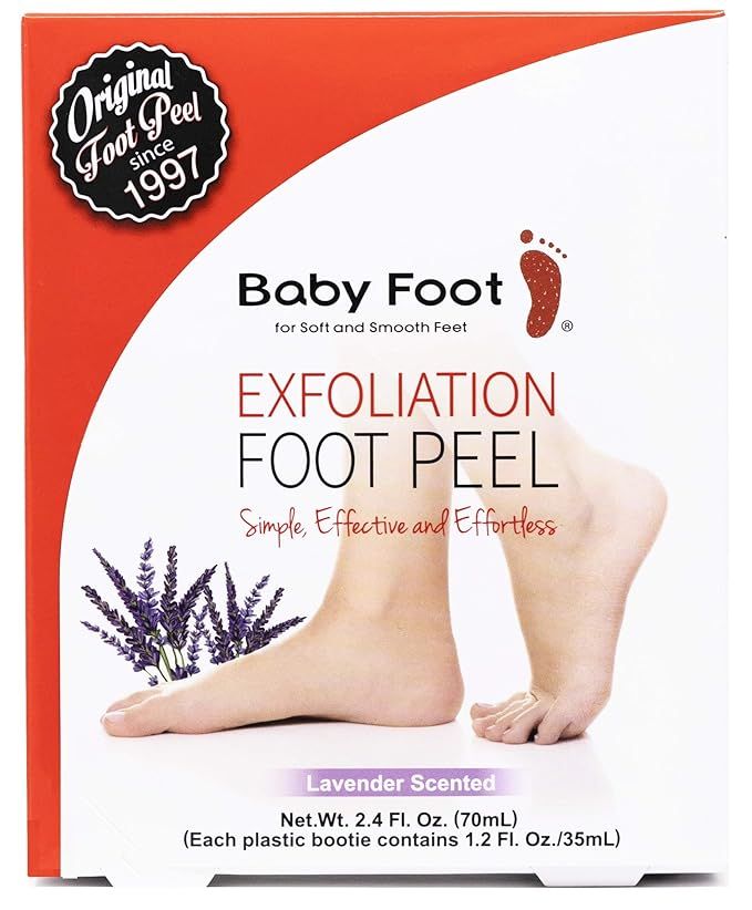 Baby Foot - Original Foot Peel Exfoliator - Fresh Lavender Scent Pair - Foot Mask | Amazon (US)