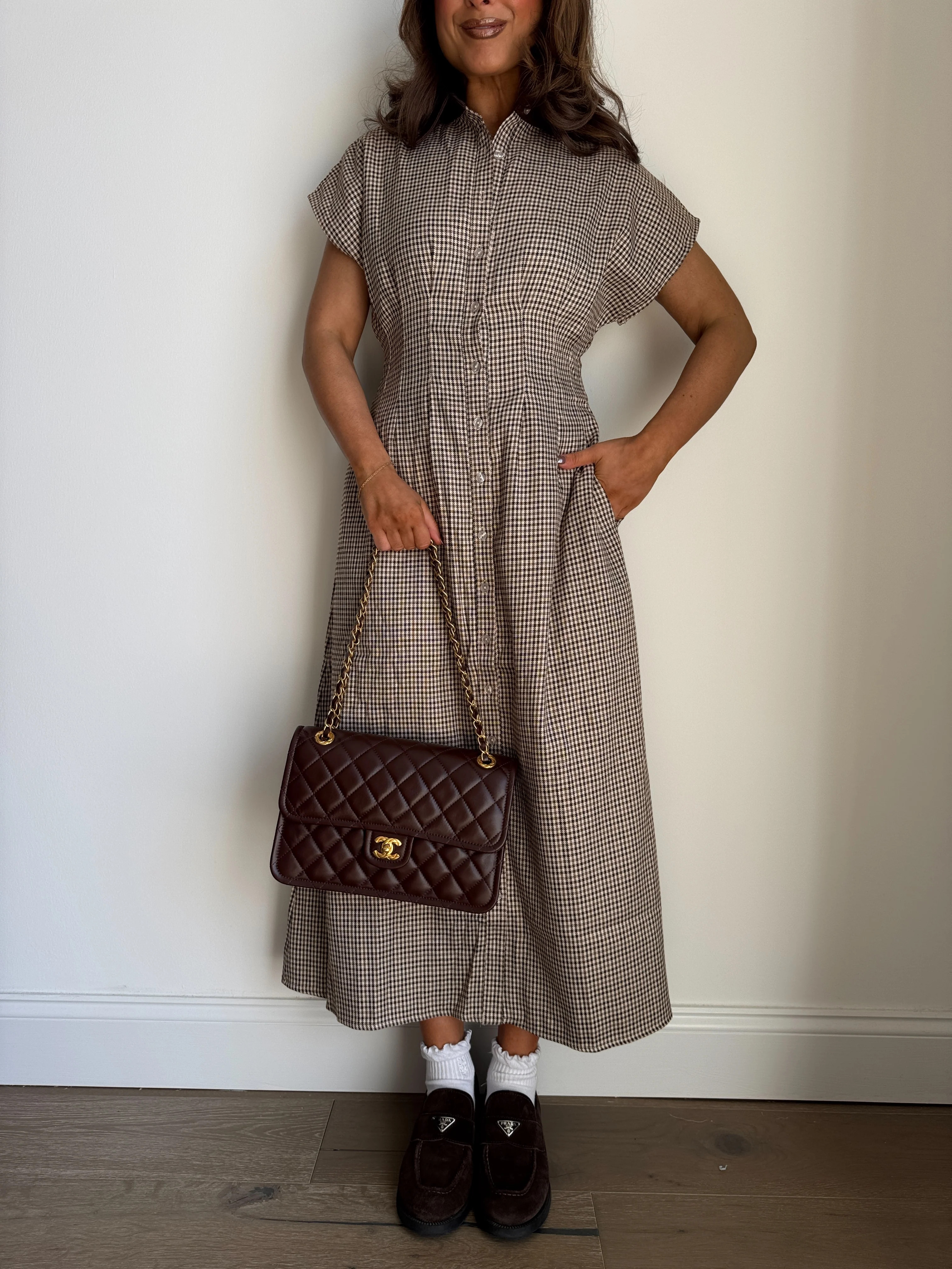 Meadow Houndstooth Dress | Shop Your Darling Style