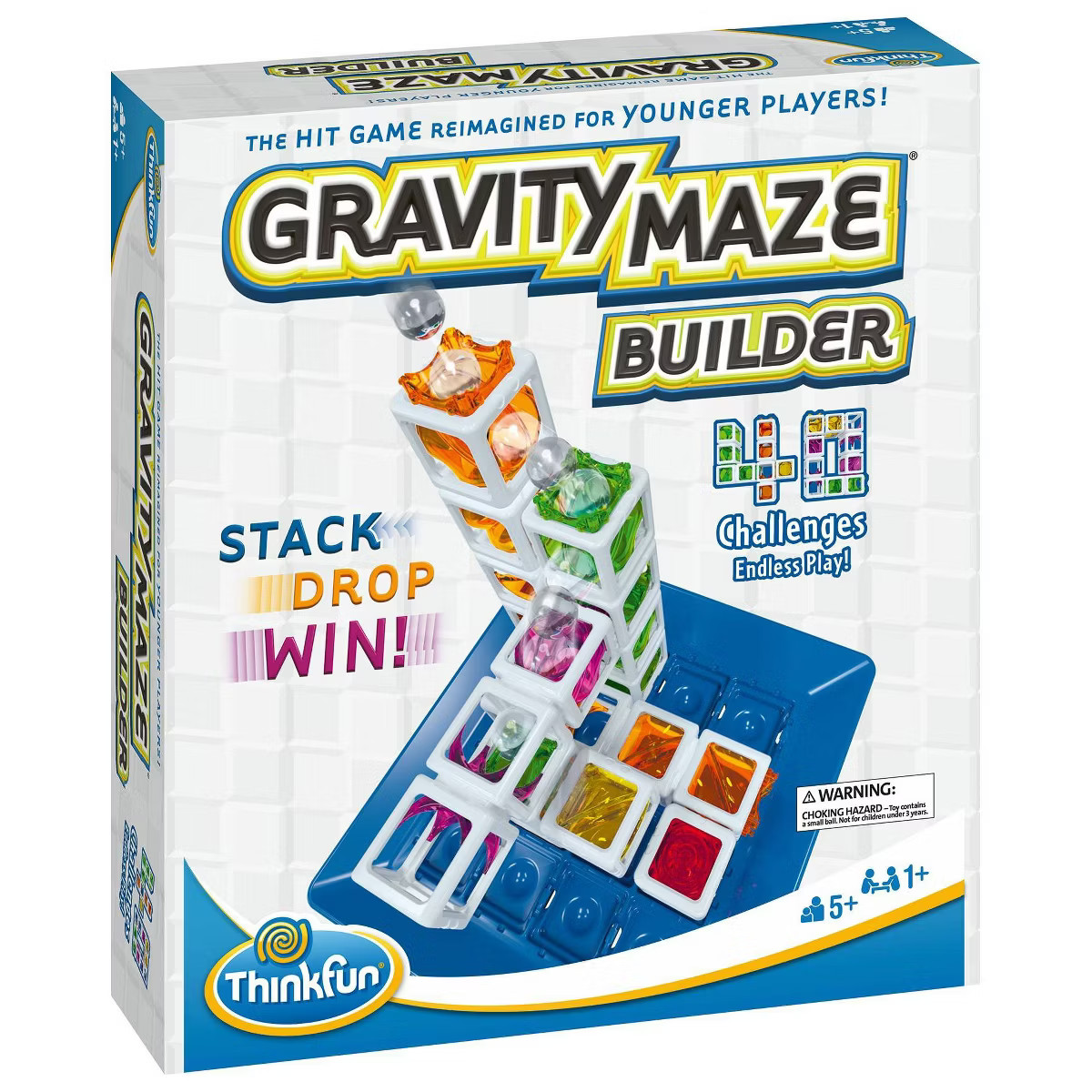 ThinkFun Gravity Maze Builder Board Game: Creative Thinking Puzzle with Marbles, Cards & Instruct... | Target