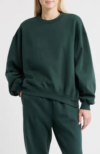 Relaxed Cotton Blend Sweatshirt | Nordstrom Rack