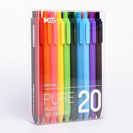 Retractable Gel Pens, 20 Assorted Colors | Amazon (US)