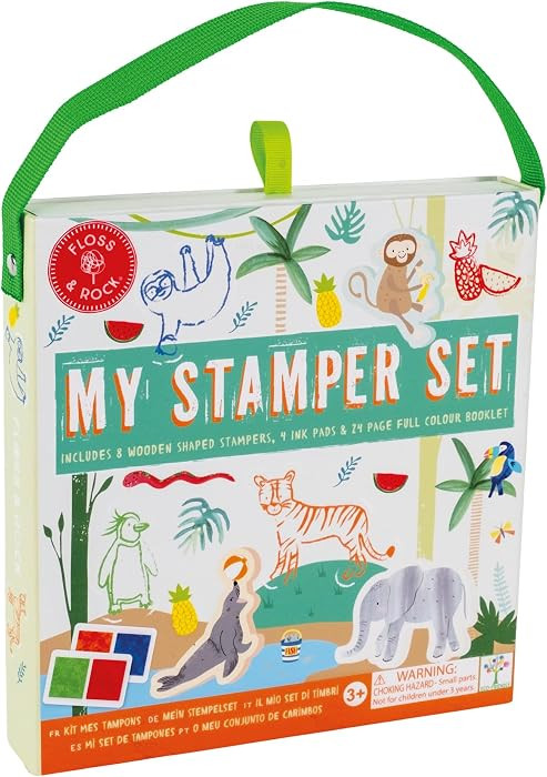 Floss and Rock My Stamper Set, Jungle, 7.79-inches Length, Educational Activities for Kids, 48P60... | Amazon (US)