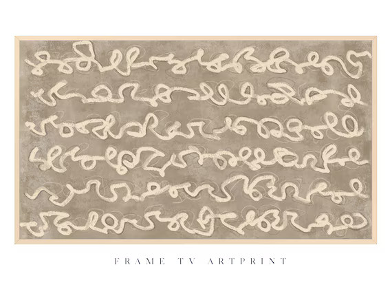 Samsung Frame TV Art File  greige Abstract - Etsy | Etsy (US)