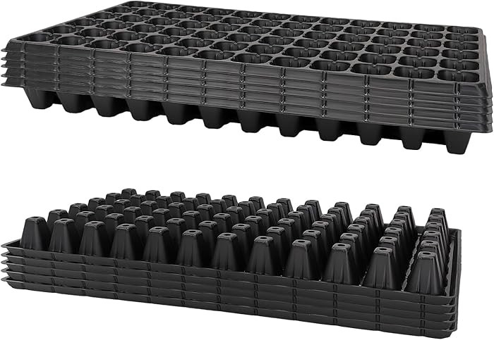 72 Cell Seed Trays, Thick Durable 72 Cell Plug Tray Seedling Plastic Nursery Tray for 1020 Flat G... | Amazon (US)