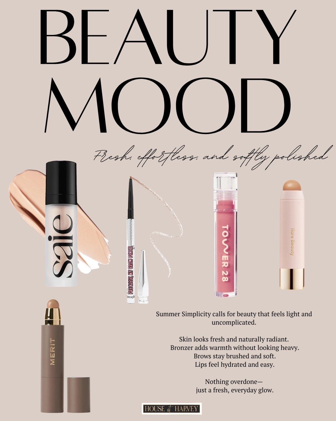 Beauty mood—fresh, effortless and softly polished! I have some amazing beauty products that are perfect for an easy look for summer! I have a foundation, cream bronzer, cream highlight, eyebrow pencil, and lipgloss! All linked ⬆️

#ltkcreator #ltkfinds #ltkwatchnow #sephora #sephorafinds #makeup #beauty #summerbeauty

#LTKgrwm #LTKootd #LTKBeauty