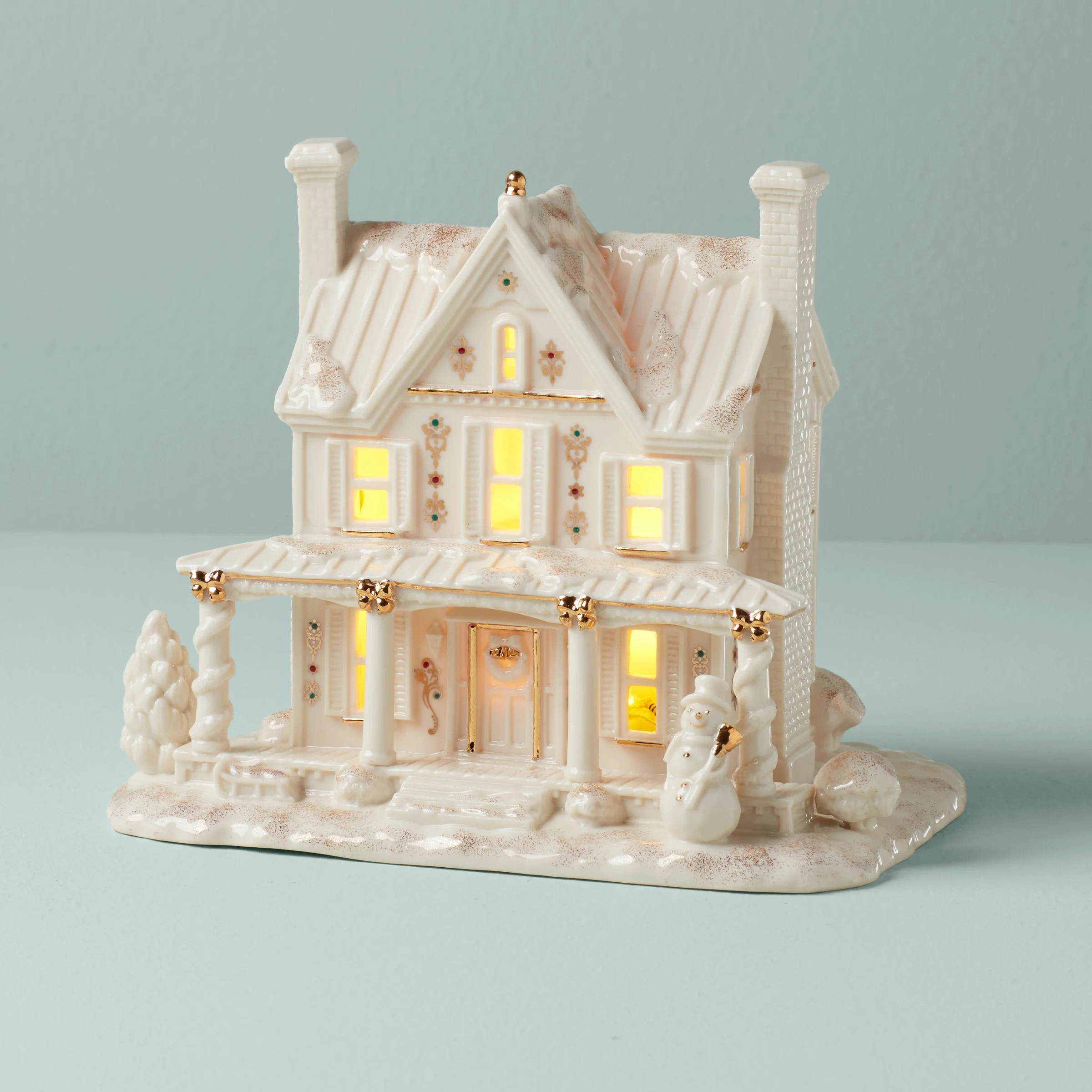 Mistletoe Park Lit Farmhouse Figurine | Lenox